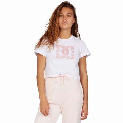 DC Star Cropped Women's White T-Shirt Australia Online DHA-589